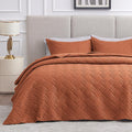 Love's cabin California King Size Quilt Bedding Set Umber Bedspread by Lovescabin