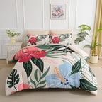 Yogeneg 7 Piece Bed in a Bag King Size Comforter Set Beige Bedding Set by YOGENEG