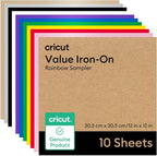 Cricut Value Iron On, Rainbow Sampler | HTV Heat Transfer Vinyl by Unknown