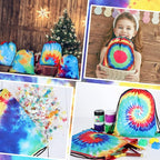 Lothee 30 Pack Tie Dye 30 Pack Drawstring Bags Party Favors - Image 7