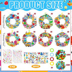 Hollowfly 48 Sets Back to School Craft Kits DIY Wreath Hanging Ornaments Decor - Image 3