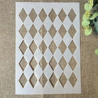 TIAMECH A4 Reusable Checkerboard Harlequin Stencil - Image 4
