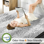 SINWEEK 1.5 Inch Mattress Topper 5-Zone Memory Foam Mattress Topper Pressure - Image 3