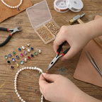 Cididu Crystal Birthstone Charms, Bulk Teardrop Beads Crystal Pendant Set - Image 7