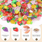200pcs Mini Fruit Decor Resin Tiny Fruits - Image 2