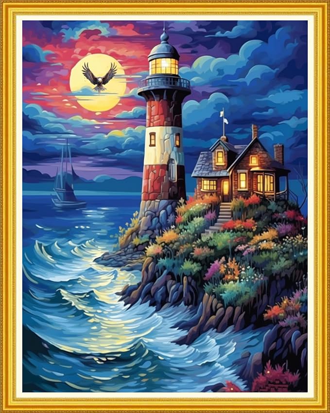 Magxvouy Cross Stitch Kits Stamped Full Range of Embroidery Kits, Cross Stitch by MagxvouyCrossStitchKits