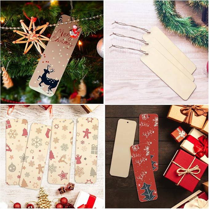 100 Sets 6 x 2 Inch Large Size Wooden Bookmarks - Image 7