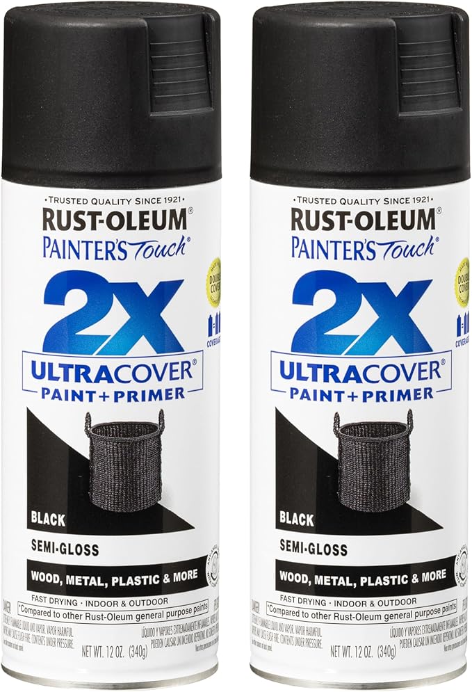 Rust-Oleum 334097-2PK Painter's Touch 2X Ultra Cover Spray Paint, 12 oz by Rust-Oleum
