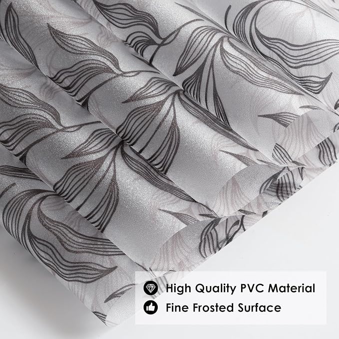 DKTIE Retro Leaves Pattern Two Way Window Film Privacy Day and Night Window - Image 8