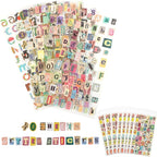 48 Sheets Vintage Letter Stickers by Etyishe