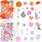 141Pcs Dried Pressed Flowers for Crafts, Xinxinran Dry Flower Kit for Resin - Image 3