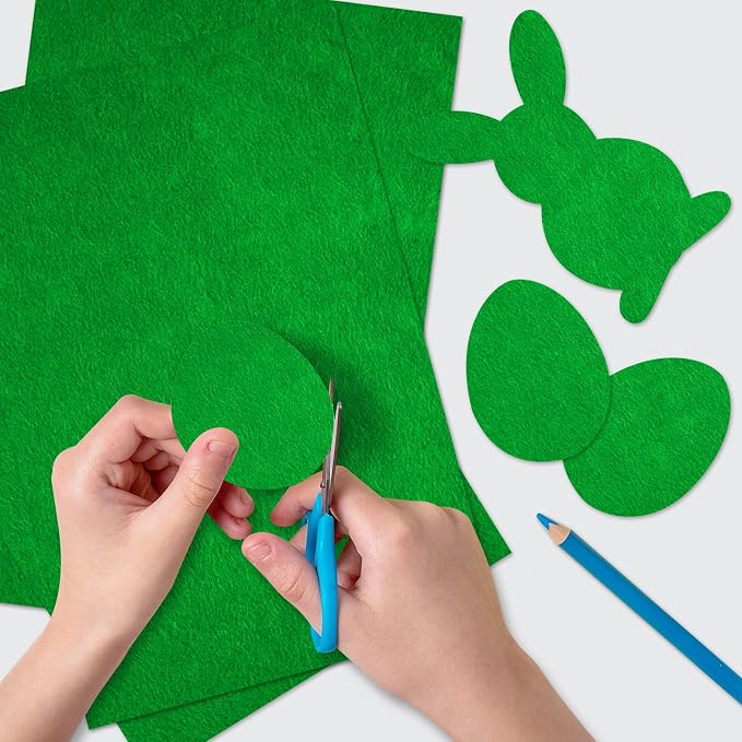 40 Pcs Green Felt Fabric Sheet 8" x 12" Assorted Color Felt Fabric Sheets - Image 5