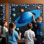 69Ft Outer Space Theme Bulletin Board Borders Galaxy Bulletin Board Border Star - Image 5