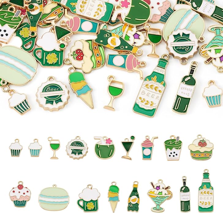 Enamel Food Charms Cute Assorted Food Pendants Sweet Dessert Charms by BoutigemJewelry