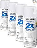 Rust-Oleum 334021 Painter's Touch 2X Ultra Cover Spray Paint, 12 oz, Flat White by Rust-Oleum
