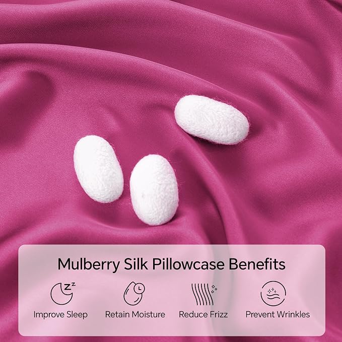 INFIIXSO Mulberry Silk Pillow Case King Size, Silk Pillowcase - Image 2