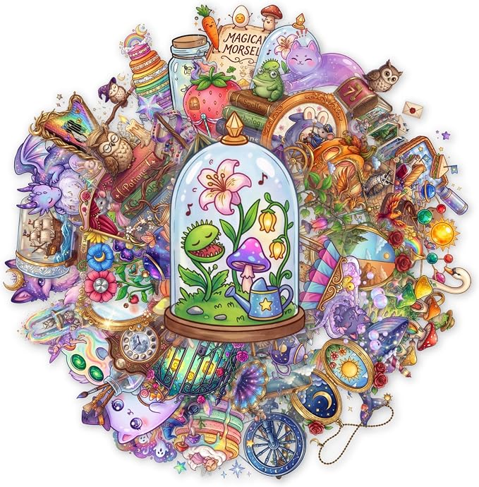 50 PCS PET Magic Witch Aesthetic Stickers by Unknown