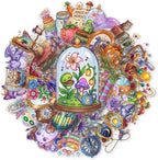 50 PCS PET Magic Witch Aesthetic Stickers by Unknown