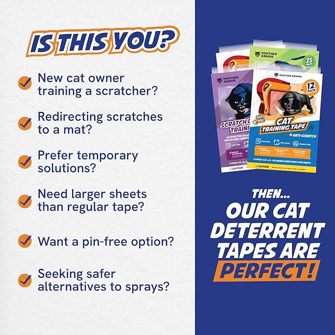10 Pack Cat Scratch Furniture Protector Tape Sheets – Double-Sided Sticky - Image 6