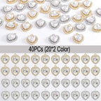 stino 40/48Pcs Paired Crystal Pendants Charms - Image 3