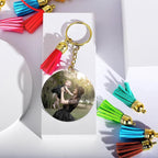 120 pcs Acrylic Keychain Blank Gold Kit | Gold Tassels, Rings & Jump Rings - Image 4