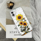ZHEGAILIAN Case for iPhone 16, Sunflower Faux Stained Glass Effect Durable - Image 5