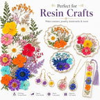 155 pcs Dried Flowers for Resin, Natural Flowers and Leaves Kit - Image 6