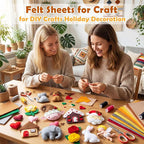 Tegeme 100 Pcs 8 x 12 Inches Felt Fabric Sheet - Image 5