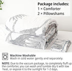 LEMIROE Botanical Cotton Comforter King Size - Image 7