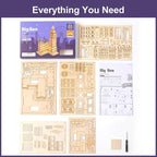 Rowood 3D Puzzles for Adults Wooden Model Kit Adult Craft Kit Gifts for Age 14+ - Image 9
