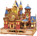 DIY 3D Wooden Puzzles for Adults, Alnwick Castle Miniature House Kit by LogicTwist