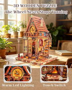 OZJAY DIY Miniature House Kit, 3D Wooden Puzzles - Image 4