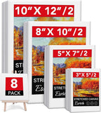 Stretched Canvases for Painting, Acid-Free Wood Frame Blank Canvas, Art Canvas by ESRICH