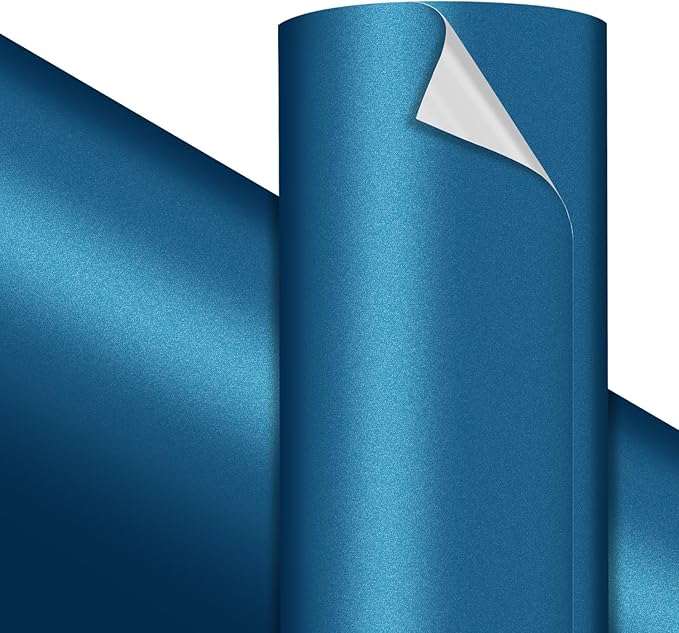 VViViD Premium Matte Metallic Blue Craft Vinyl Roll 1ft x 5ft – Bubble-Free Air by VVIVIDVINYL