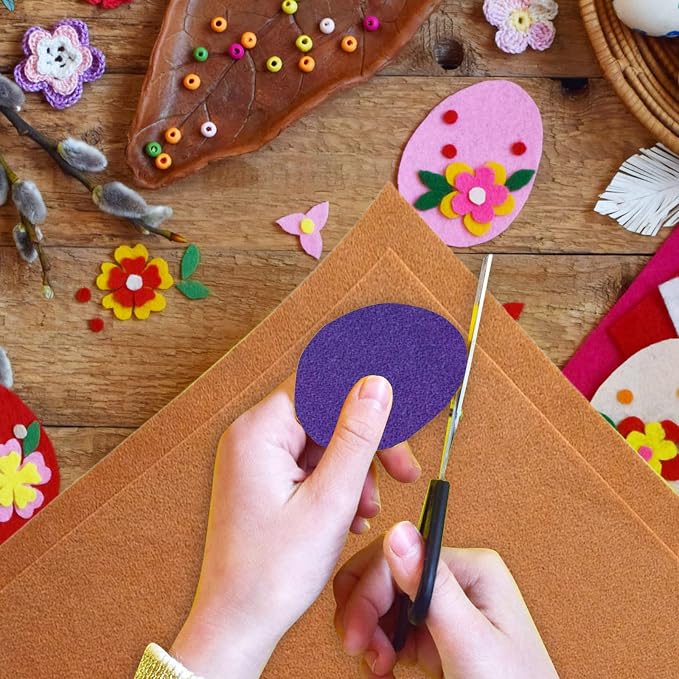 Jtnohx Color Felt, Soft Felt Sheets, 1.4mm Thick 8"x12" Handicraft Felt Fabrics - Image 6