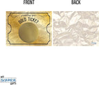 My Scratch Offs 20 Pack Gold Ticket DIY Make Your Own Golden Ticket Scratch Off - Image 3