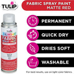 Tulip ColorShot Instant Fabric Spray Paint, Permanent Color Spray-On Fabric - Image 4