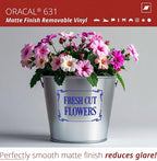 ORACAL 631 Matte King Blue Vinyl Durable Roll Easy to Weed Permanent Adhesive - Image 3