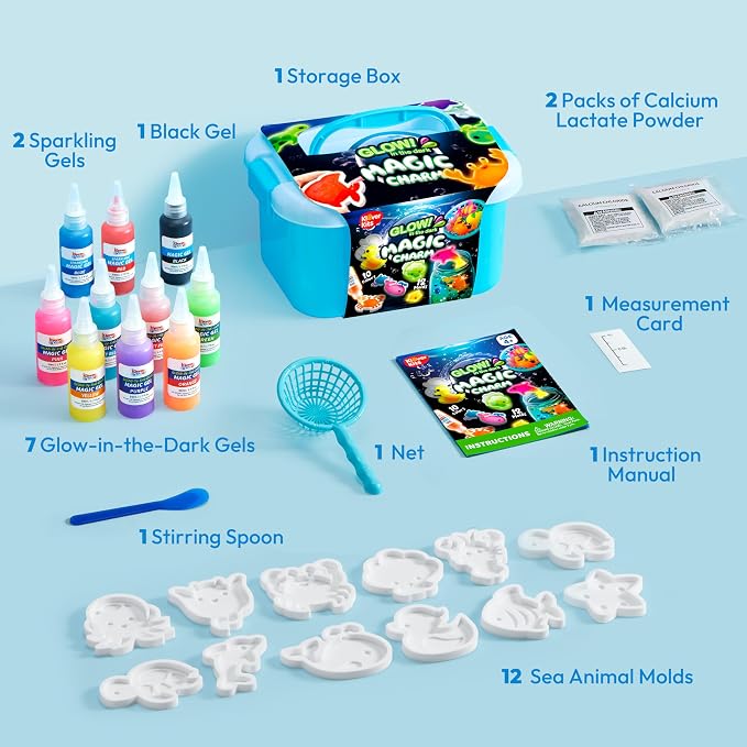 Klever Kits Glow-in-The-Dark Water Gel Kit, Magic Fairy Water Pets Toy Kit - Image 6