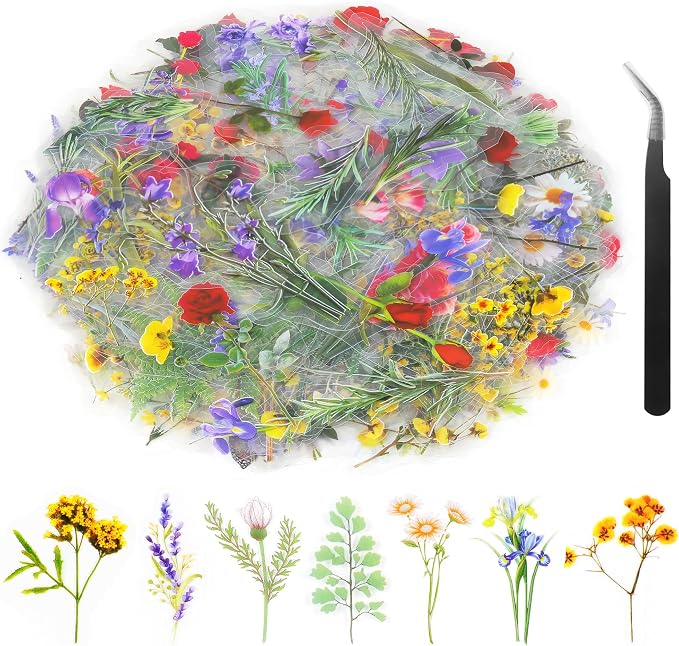 36 SheetsFlower Stickers for Scrapbooking by Weenkilly