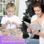 HOMAR 88pcs Beadable Bookmarks DIY Beading Bookmark Craft Kit, Bookmarks - Image 6