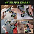 WORKPRO 20V Cordless Hot Melt Glue Gun Kit, 2.0 Ah Li-ion Battery Powered - Image 7