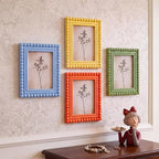 4 Pack 5 x 7 Picture Frame, Wood Beaded Boho Photo Frame, Vintage Photo Display - Image 7
