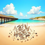 20 Pcs Wood Natural Driftwood Pieces Branch Slices Beach Decor - Image 4
