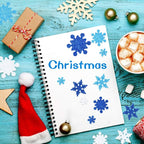 Coopay 600Pcs Glitter Snowflake Foam Stickers Self-Adhesive Snowflake Stickers - Image 7