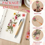 20 Sets Dried Flower Bookmark Making Kit Transparent Bookmark DIY Projects - Image 3