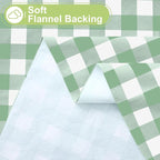 Smiry Rectangle Table Cloth, Waterproof Vinyl Tablecloth - Image 4