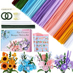 Pipe Cleaner Flower Kit, Flower Making Kit - Image 7