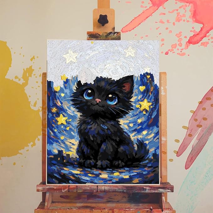 xackcme Cat Paint by Numbers for Adults - Image 3