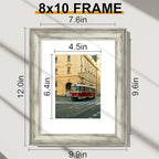 Vittanly 8x10 Picture Frames Set of 2, Ornate Vintage Photo Frame - Image 2